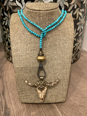 Cow Skull Lariat