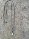 ELEMENT: Pyrite & CZ Hexagon Necklace ELEMENT: Pyrite & CZ Hexagon Necklace