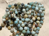 Ancient City - Matte Amazonite Wrap with Diamond Cowrie Shell Pendant Ancient City - Matte Amazonite Wrap with Diamond Cowrie Shell Pendant