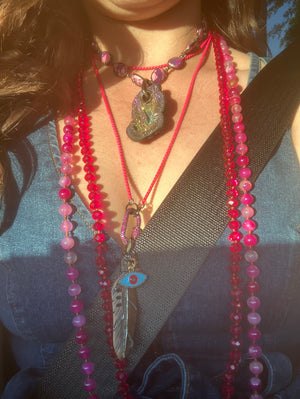 Image Title Naples Scarf - Fuchsia Jade