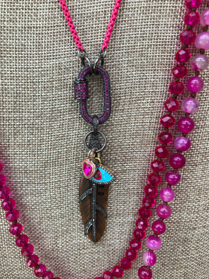 Image Title Naples Scarf Midi - Fuchsia Crystal