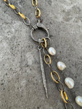 Chain and Diamonds Lariat Choker Chain and Diamonds Lariat Choker