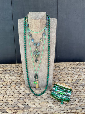Naples Scarf Midi - Malachite