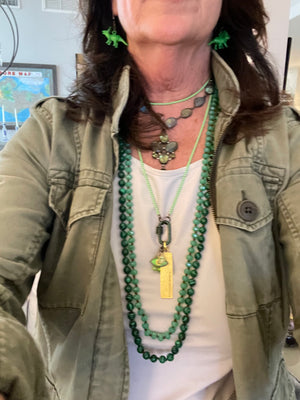 Naples Scarf Midi - Green Opal Crystal