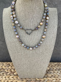 Labradorite and Pearl Rope
