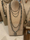 Labradorite CZ Pendant and Connector Chain necklace